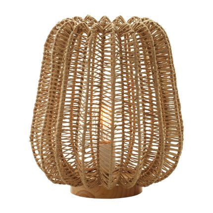 ΕΠΙΤΡΑΠΕΖΙΟ ΦΩΤΙΣΤΙΚΟ FB94350 ΜΕΤΑΛΛΟ ΜΕ PAPER ROPE ΣΕ ΦΥΣΙΚΟ Φ29Χ34Υεκ.