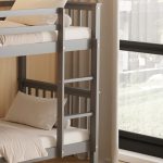 ΚΡΕΒΑΤΙ ΚΟΥΚΕΤΑ ΠΑΙΔΙΚΟ FB9682.05 ΞΥΛΟ ΠΕΥΚΟΥ ΣΕ ΓΚΡΙ- ΣΤΡΩΜΑΤΑ 190x90εκ - Image 8
