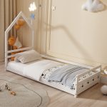 ΚΡΕΒΑΤΙ ΠΑΙΔΙΚΟ FB9676.03 τ.MONTESSORI ΞΥΛΟ ΠΕΥΚΟ ΛΕΥΚΟ- 190x90εκ - Image 2