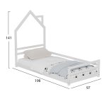 ΚΡΕΒΑΤΙ ΠΑΙΔΙΚΟ FB9676.03 τ.MONTESSORI ΞΥΛΟ ΠΕΥΚΟ ΛΕΥΚΟ- 190x90εκ - Image 3