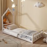 ΚΡΕΒΑΤΙ ΠΑΙΔΙΚΟ FB9676.03 τ.MONTESSORI ΞΥΛΟ ΠΕΥΚΟ ΛΕΥΚΟ- 190x90εκ - Image 4