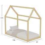 ΚΡΕΒΑΤΙ ΠΑΙΔΙΚΟ FB9677.01 τ.MONTESSORI ΞΥΛΟ ΠΕΥΚΟ ΦΥΣΙΚΟ- 190x90εκ - Image 3