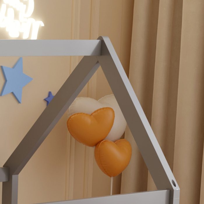 ΚΡΕΒΑΤΙ ΠΑΙΔΙΚΟ FB9677.05 τ.MONTESSORI ΞΥΛΟ ΠΕΥΚΟ ΓΚΡΙ- 190x90εκ - Image 5