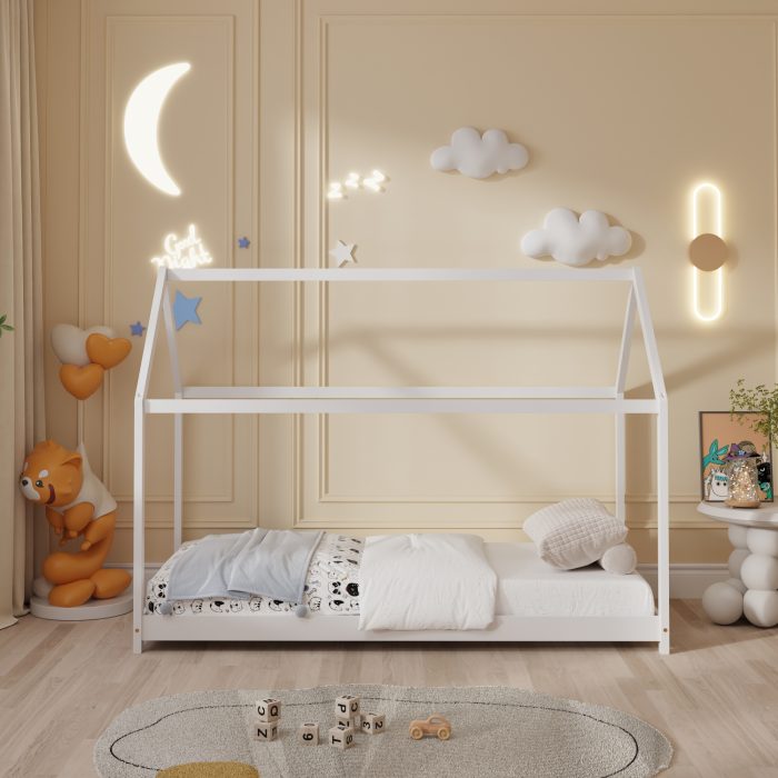 ΚΡΕΒΑΤΙ ΠΑΙΔΙΚΟ FB9678.03 τ.MONTESSORI ΞΥΛΟ ΠΕΥΚΟ ΛΕΥΚΟ- 140x70εκ - Image 4