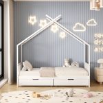 ΚΡΕΒΑΤΙ ΠΑΙΔΙΚΟ FB9680.03 τ.MONTESSORI-2 ΣΥΡΤΑΡΙΑ-ΞΥΛΟ ΠΕΥΚΟΥ ΛΕΥΚΟ-190x90εκ - Image 5