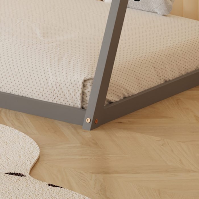 ΚΡΕΒΑΤΙ ΠΑΙΔΙΚΟ FB9681.05 τ.MONTESSORI ΜΑΣΙΦ ΞΥΛΟ ΠΕΥΚΟΥ ΓΚΡΙ- 190x90εκ - Image 6