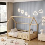 ΚΡΕΒΑΤΙ ΠΑΙΔΙΚΟ ΜΕ ΚΑΓΚΕΛΑ FB9679.01 τ.MONTESSORI ΞΥΛΟ ΠΕΥΚΟ ΦΥΣΙΚΟ-190x90εκ. - Image 2