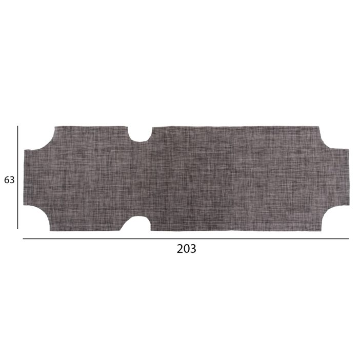 ΠΑΝΙ TEXTILENE 600gr/m2 ΑΝΤΑΛΛΑΚΤΙΚΟ ΞΑΠΛΩΣΤΡΑΣ FB95072.10 ΓΚΡΙ 201x62 εκ. - Image 3