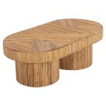 ΤΡΑΠΕΖΙ ΣΑΛΟΝΙΟΥ ΟΒΑΛ TOP FB99870 RATTAN ΧΡΩΜΑ ΦΥΣΙΚΟ 110x59x39Υεκ. - Image 4