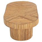 ΤΡΑΠΕΖΙ ΣΑΛΟΝΙΟΥ ΟΒΑΛ TOP FB99870 RATTAN ΧΡΩΜΑ ΦΥΣΙΚΟ 110x59x39Υεκ. - Image 5