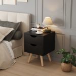 ΚΟΜΟΔΙΝΟ FB92472.02 ΜΕΛΑΜΙΝΗ-2 ΣΥΡΤΑΡΙΑ-WENGE 29,5x29,5x45Υεκ - Image 3