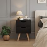ΚΟΜΟΔΙΝΟ FB92472.02 ΜΕΛΑΜΙΝΗ-2 ΣΥΡΤΑΡΙΑ-WENGE 29,5x29,5x45Υεκ - Image 4