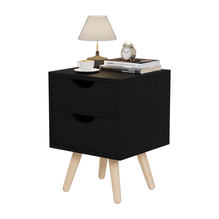 ΚΟΜΟΔΙΝΟ FB92472.02 ΜΕΛΑΜΙΝΗ-2 ΣΥΡΤΑΡΙΑ-WENGE 29,5x29,5x45Υεκ - Image 1