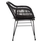 ΠΟΛΥΘΡΟΝΑ ΜΕ ΜΑΞΙΛΑΡΙ ΜΕΤΑΛΛΙΚΗ FB95450.32 ΜΕ WICKER ΜΑΥΡΟ 58x59x82Υεκ. - Image 4