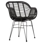 ΠΟΛΥΘΡΟΝΑ ΜΕ ΜΑΞΙΛΑΡΙ ΜΕΤΑΛΛΙΚΗ FB95450.32 ΜΕ WICKER ΜΑΥΡΟ 58x59x82Υεκ. - Image 5
