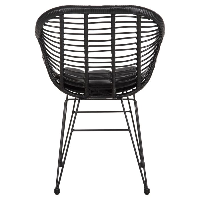 ΠΟΛΥΘΡΟΝΑ ΜΕ ΜΑΞΙΛΑΡΙ ΜΕΤΑΛΛΙΚΗ FB95450.32 ΜΕ WICKER ΜΑΥΡΟ 58x59x82Υεκ. - Image 6