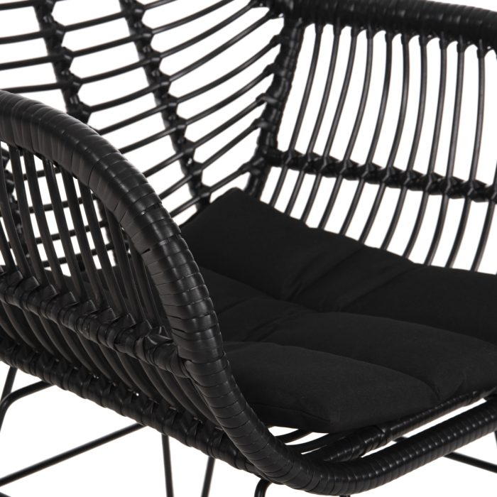 ΠΟΛΥΘΡΟΝΑ ΜΕ ΜΑΞΙΛΑΡΙ ΜΕΤΑΛΛΙΚΗ FB95450.32 ΜΕ WICKER ΜΑΥΡΟ 58x59x82Υεκ. - Image 8