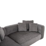 ΚΑΝΑΠΕΣ ΓΩΝΙΑ (ΑΡΙΣΤΕΡΗ) 3-ΘΕΣΙΟΣ FB93280.03L ΓΚΡΙ ΥΦΑΣΜΑ 252x160x70-90Υεκ - Image 7