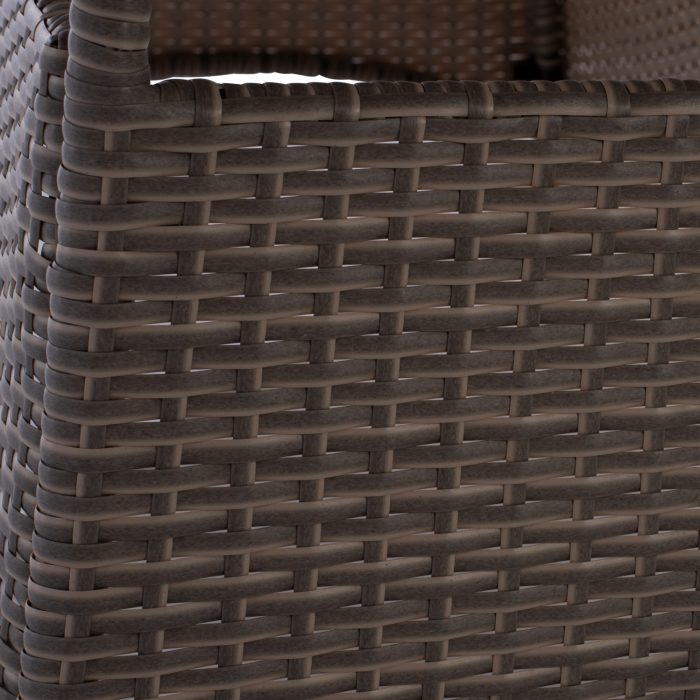 ΤΡΑΠΕΖΙ ΜΕΤΑΛΛΙΚΟ RATTAN ΓΚΡΙ FB95507.01 150x90x75Υ εκ. - Image 7