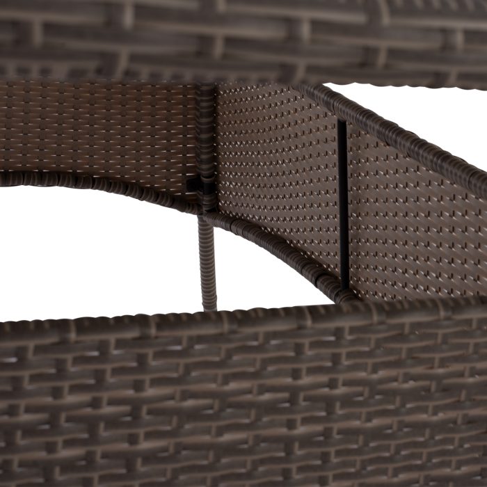 ΤΡΑΠΕΖΙ ΜΕΤΑΛΛΙΚΟ RATTAN ΓΚΡΙ FB95507.01 150x90x75Υ εκ. - Image 8