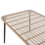 ΤΡΑΠΕΖΙ ΟΡΘΟΓΩΝΙΟ FB95537.11 ΜΕΤΑΛ.ΜΑΥΡΟ-P.E. RATTAN ΦΥΣΙΚΟ 139,5x79,5x73Υεκ. - Image 5