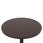 ΤΡΑΠΕΖΙ ΣΤΡΟΓΓΥΛΟ FB95974.02 ΑΛΟΥΜΙΝΙΟ ΚΑΦΕ Φ60x70Υεκ. - Image 4