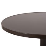 ΤΡΑΠΕΖΙ ΣΤΡΟΓΓΥΛΟ FB95974.02 ΑΛΟΥΜΙΝΙΟ ΚΑΦΕ Φ60x70Υεκ. - Image 5