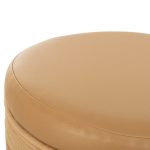 ΣΚΑΜΠΟ FB99886 ΦΥΣΙΚΟ RATTAN-ΚΑΘΙΣΜΑ ΑΠΟ PU ΜΠΕΖ Φ37x47Υεκ. - Image 5