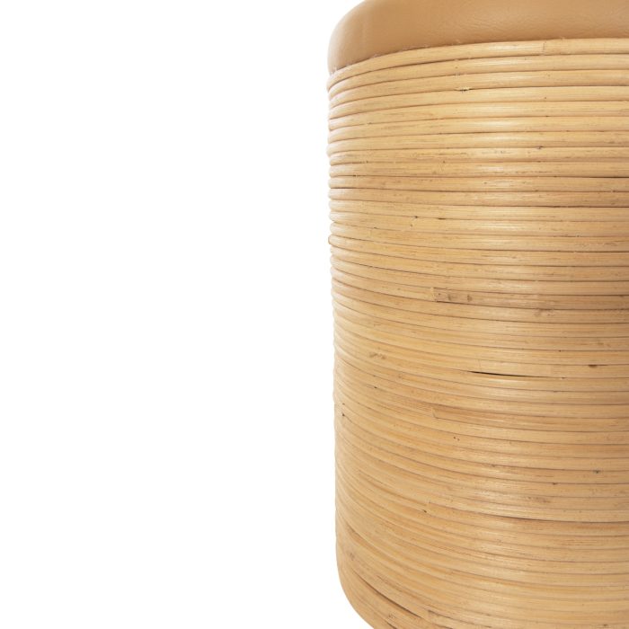 ΣΚΑΜΠΟ FB99886 ΦΥΣΙΚΟ RATTAN-ΚΑΘΙΣΜΑ ΑΠΟ PU ΜΠΕΖ Φ37x47Υεκ. - Image 7