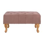 ΤΑΜΠΟΥΡΕ T.CHESTERFIELD FB9226.05 ΣΑΠΙΟ ΜΗΛΟ ΒΕΛΟΥΔΟ-ΠΟΔΙΑ ΣΕ ΦΥΣΙΚΟ 78x46x40Y - Image 3