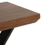 ΒΟΗΘΗΤΙΚΟ ΤΡΑΠΕΖΑΚΙ ΣΑΛΟΝΙΟΥ FB99471.02 MDF ΜΕ ΚΑΠΛΑΜΑ ΑΠΟ ΞΥΛΟ ΚΑΡΥΔΙΑΣ-ΜΕΤΑΛ.ΒΑΣΗ 50x50x58Υεκ. - Image 4