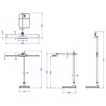 ΦΩΤΙΣΤΙΚΟ ΓΡΑΦΕΙΟΥ LED FB94447.07 ΓΚΡΙ ABS ΚΑΙ ΑΛΟΥΜΙΝΙΟ 36,8x81Υεκ - Image 2