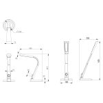 ΦΩΤΙΣΤΙΚΟ ΓΡΑΦΕΙΟΥ LED FB94451.08 ΑΣΗΜΙ ΧΡΩΜΑ 34,3x18,3x42,5Υεκ. - Image 2