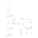 ΦΩΤΙΣΤΙΚΟ ΓΡΑΦΕΙΟΥ LED FB94454.02 ΜΑΥΡΗ ΒΑΣΗ ABS-ΓΚΡΙ ΑΛΟΥΜΙΝΙΟ 51,8x40Υεκ. - Image 2