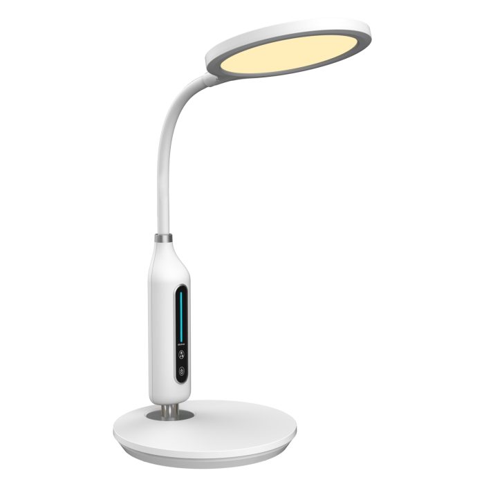 ΦΩΤΙΣΤΙΚΟ ΓΡΑΦΕΙΟΥ LED FB94460.01 ΛΕΥΚΟ ABS & ΣΙΛΙΚΟΝΗ Φ18,5x40,7Yεκ. - Image 1
