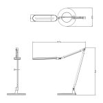 ΦΩΤΙΣΤΙΚΟ ΓΡΑΦΕΙΟΥ LED FB94462.02 ΜΑΥΡΟ-ΓΚΡΙ ABS 57,4x51,1Υεκ. - Image 2