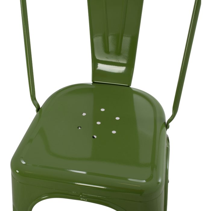 ΚΑΡΕΚΛΑ ΜΕΤΑΛΛΙΚΗ FB98641.13 ΣΕ LIGHT OLIVE GREEN 43x50x82Y εκ. - Image 8