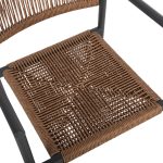 ΠΟΛΥΘΡΟΝΑ ΑΛΟΥΜΙΝΙΟΥ FB95786.12 ΑΝΘΡΑΚΙ-ΣΥΝΘ.RATTAN ΜΠΕΖ 55,5x53x78Υεκ. - Image 9