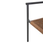 ΠΟΛΥΘΡΟΝΑ ΑΛΟΥΜΙΝΙΟΥ FB95786.12 ΑΝΘΡΑΚΙ-ΣΥΝΘ.RATTAN ΜΠΕΖ 55,5x53x78Υεκ. - Image 10