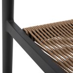 ΠΟΛΥΘΡΟΝΑ ΑΛΟΥΜΙΝΙΟΥ FB95854.02 ΑΝΘΡΑΚΙ PΕ RATTAN ΜΠΕΖ 56x55,5x78Υ εκ. - Image 9