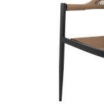 ΠΟΛΥΘΡΟΝΑ ΑΛΟΥΜΙΝΙΟΥ FB95854.02 ΑΝΘΡΑΚΙ PΕ RATTAN ΜΠΕΖ 56x55,5x78Υ εκ. - Image 10