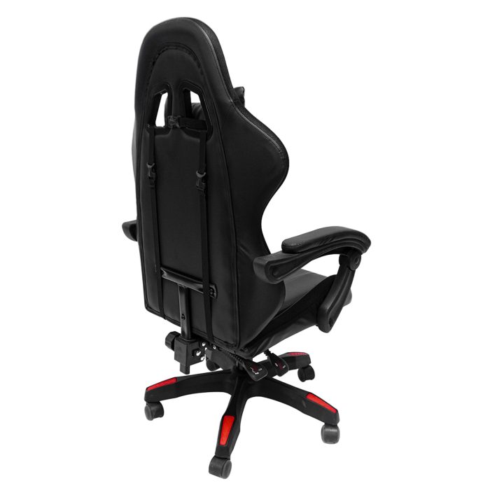 ΠΟΛΥΘΡΟΝΑ GAMING FB91203.01 ΜΑΥΡΟ-ΚΟΚΚΙΝΟ PVC & NYLON 58.5x100x120Υεκ. - Image 4
