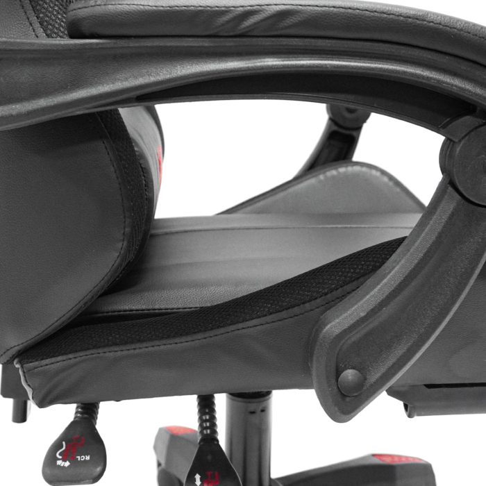 ΠΟΛΥΘΡΟΝΑ GAMING FB91203.01 ΜΑΥΡΟ-ΚΟΚΚΙΝΟ PVC & NYLON 58.5x100x120Υεκ. - Image 6