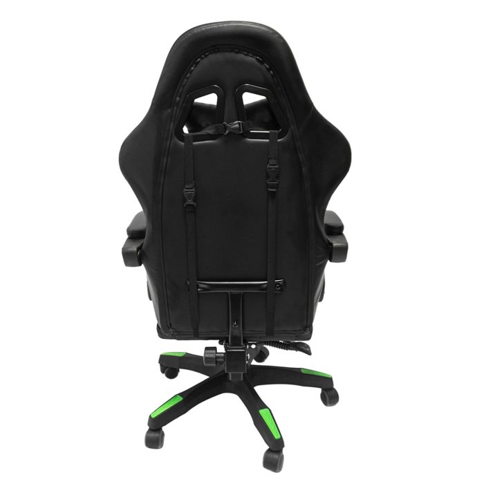 ΠΟΛΥΘΡΟΝΑ GAMING FB91203.03 ΜΑΥΡΟ-ΠΡΑΣΙΝΟ PVC & NYLON 58.5x100x120Υεκ. - Image 5
