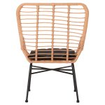 ΠΟΛΥΘΡΟΝΑ ΣΤΥΛ ΜΠΕΡΖΕΡΑΣ FB95704.11 P.E.RATTAN ΜΠΕΖ-ΜΑΥΡΟ ΜΕΤΑΛΛΟ 66x59x90Υεκ. - Image 6