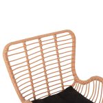 ΠΟΛΥΘΡΟΝΑ ΣΤΥΛ ΜΠΕΡΖΕΡΑΣ FB95704.11 P.E.RATTAN ΜΠΕΖ-ΜΑΥΡΟ ΜΕΤΑΛΛΟ 66x59x90Υεκ. - Image 7