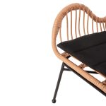 ΠΟΛΥΘΡΟΝΑ ΣΤΥΛ ΜΠΕΡΖΕΡΑΣ FB95704.11 P.E.RATTAN ΜΠΕΖ-ΜΑΥΡΟ ΜΕΤΑΛΛΟ 66x59x90Υεκ. - Image 10