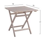 ΤΡΑΠΕΖΙ ΣΚΗΝΟΘΕΤΗ 70Χ70 CHALK FINISH ΛΕΥΚΟ ΕΜΠΟΤΙΣΜΟΥ FB95648.03 - Image 2