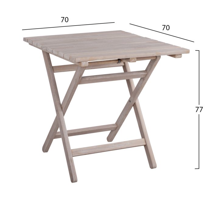 ΤΡΑΠΕΖΙ ΣΚΗΝΟΘΕΤΗ 70Χ70 CHALK FINISH ΛΕΥΚΟ ΕΜΠΟΤΙΣΜΟΥ FB95648.03 - Image 2