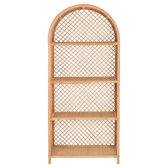 ΒΙΒΛΙΟΘΗΚΗ FB99552 ΑΠΟ ΦΥΣΙΚΟ RATTAN ΣΕ ΦΥΣΙΚΟ ΧΡΩΜΑ 80x40x182Υεκ. - Image 3
